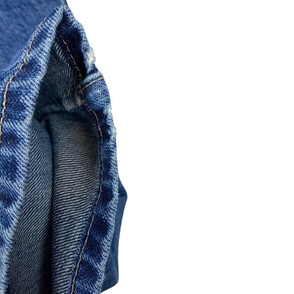 Current Elliott The Vintage Cropped Rehan Blue Medium Wash Slim Denim Jeans 30 - Picture 11 of 16